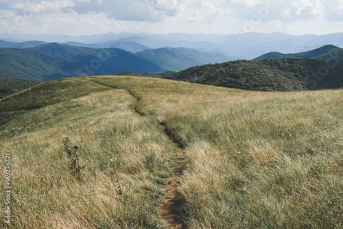 Cuadros en Lienzo Appalachian Trail passing through Max Patch, North Carolina