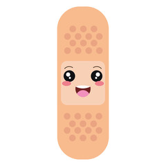 cure band kawaii character vector illustration design