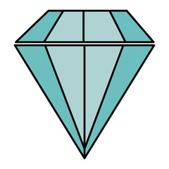 Sticker - diamond luxury isolated icon vector illustration design