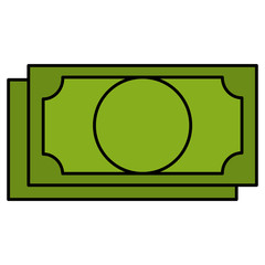 bills dollars isolated icon vector illustration design