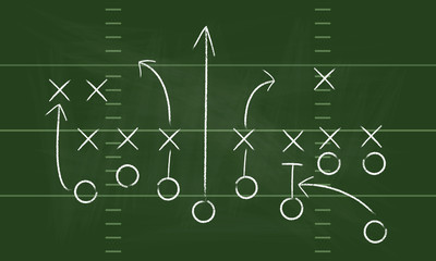 Vector Football Play. Football America. NFL American football formation tacticson. American football field tactics. Touchdown.