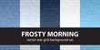 © Olga - Star pattern set Frosty Morning. Vector seamless backgrounds