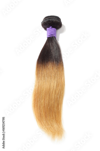 Straight Two Tone Ombre Black With Blonde Virgin Human Hair