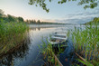 Idyllic morning scenery on the Swedish lake