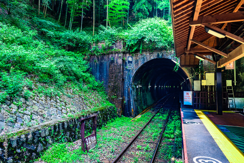 Cuadros en Lienzo Estación Arashiyama de la carretilla