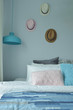 © worldwide_stock - Blue color scheme bedroom interior