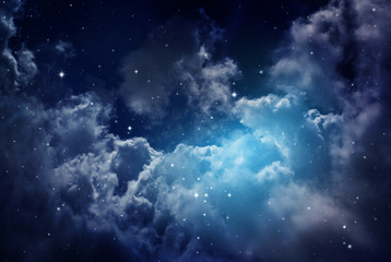 Wall Mural - night sky with stars.