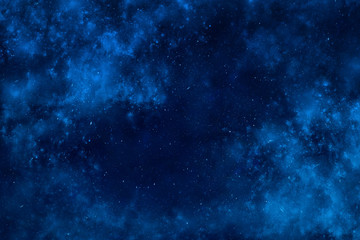 Wall Mural - outer space dramatic background with clouds and stars
