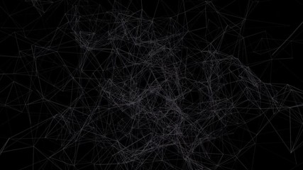 Poster - Digital Thunderstorms.Abstract plexus background for different events and projects.Seamless loop.