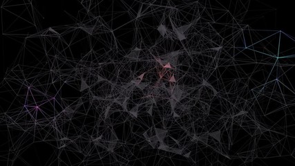 Poster - radiance of neurons.Abstract plexus background for different events and projects.Seamless loop.