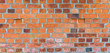 Backstein Ziegel Mauer Panorama Hintergrund 