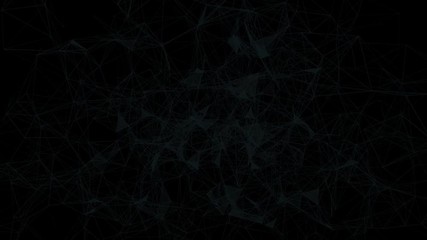Poster - Deep mind blinking.Abstract plexus background for different events and projects.Seamless loop.