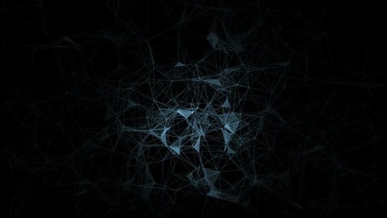Poster - digital soul.Abstract plexus background for different events and projects.Seamless loop.