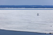 Snowman on the Lake Superior in Duluth