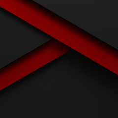 black abstract background red pattern stripe paper material 3d render. business technology commercia