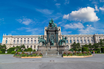 Wall Mural - Maria Theresa statue in Vienna