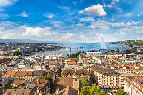 Fotografía Panoramic view of Geneva