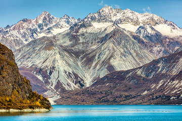 Wall Mural - glacier bay national park mountains in alaska