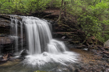 Lower Waterfall On Jonathan Run - Ohiopyle State Park, Pennsylvania