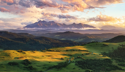 Wall Mural - summer mountain landscape in slovakia