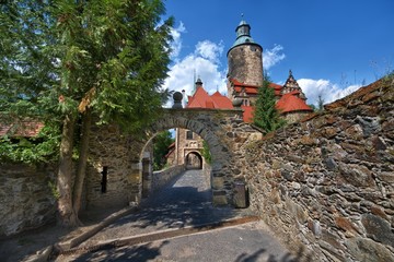 Wall Mural - Medieval defensive Czocha castle in Lesna, Poland