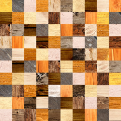 Poster - Seamless background with wooden patterns