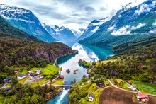 Beautiful Nature Norway Aerial Photography.