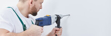 Builder With Electric Drill