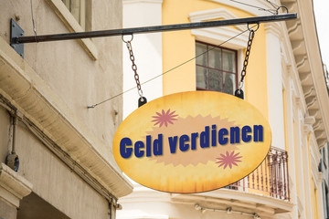 Sticker - Schild 278 - Geld verdienen