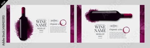 Fotografía Idea design for catalog, magazine or presentation for wine bottles