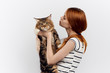 © SHOTPRIME STUDIO - Beautiful woman holding a cat