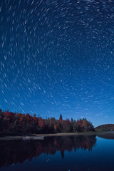 Dock Under Startrails