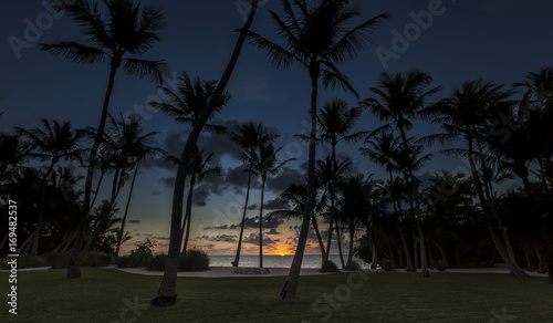 Obraz Dibond Private Garden in Marathon, Keys Florida USA