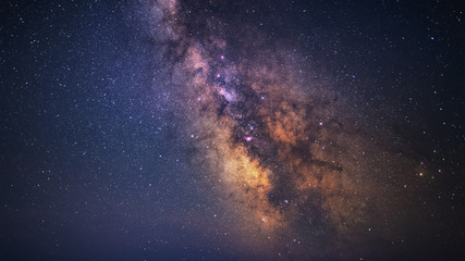 Clearly Milky Way galaxy at dark night