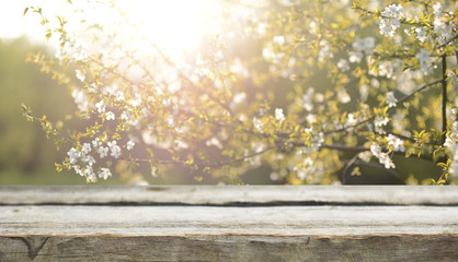 Canvas Print - Wooden table background