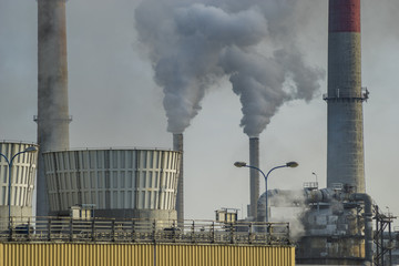 Szczecin, Poland-August 2017: Chemical factory in Police near Szczecin in Poland