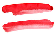Red Ink On White Background