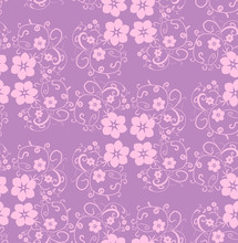  Background With A Pattern Flowers, Seamless