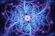 Stunning fractal wallpaper purple blue uv colors. 