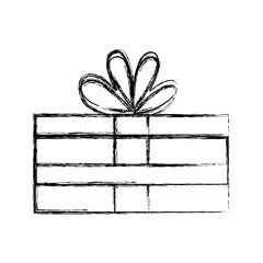 Gift box symbol icon vector illustration graphic design