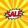 © thailerderden10 - Sale in pop art style. Pop Art comics icon Sale. Speech Bubble Vector illustration. All in a single layer.