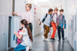 © LIGHTFIELD STUDIOS - children in school corridor