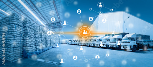 Fotomural Social connection and networking for distribution of goods in warehouse process