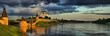 Panorama of the Pskov Kremlin and Trinity Cathedral