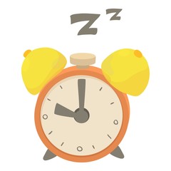 Poster - Alarm clock icon, cartoon style