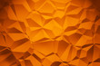 3D Illustration - orange brilliant triangle pattern Background 3