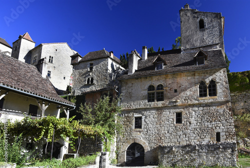 Fotografie, Obraz Saint-Cirq-Lapopie / Auberge des Mariniers / Maison d'André Breton
