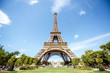 © rh2010 - Landscape view from below on the Eiffel tower during the sunny weather in Paris
