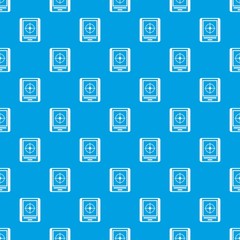Poster - Radar pattern seamless blue