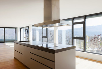 Interior of a modern house, just a room empty